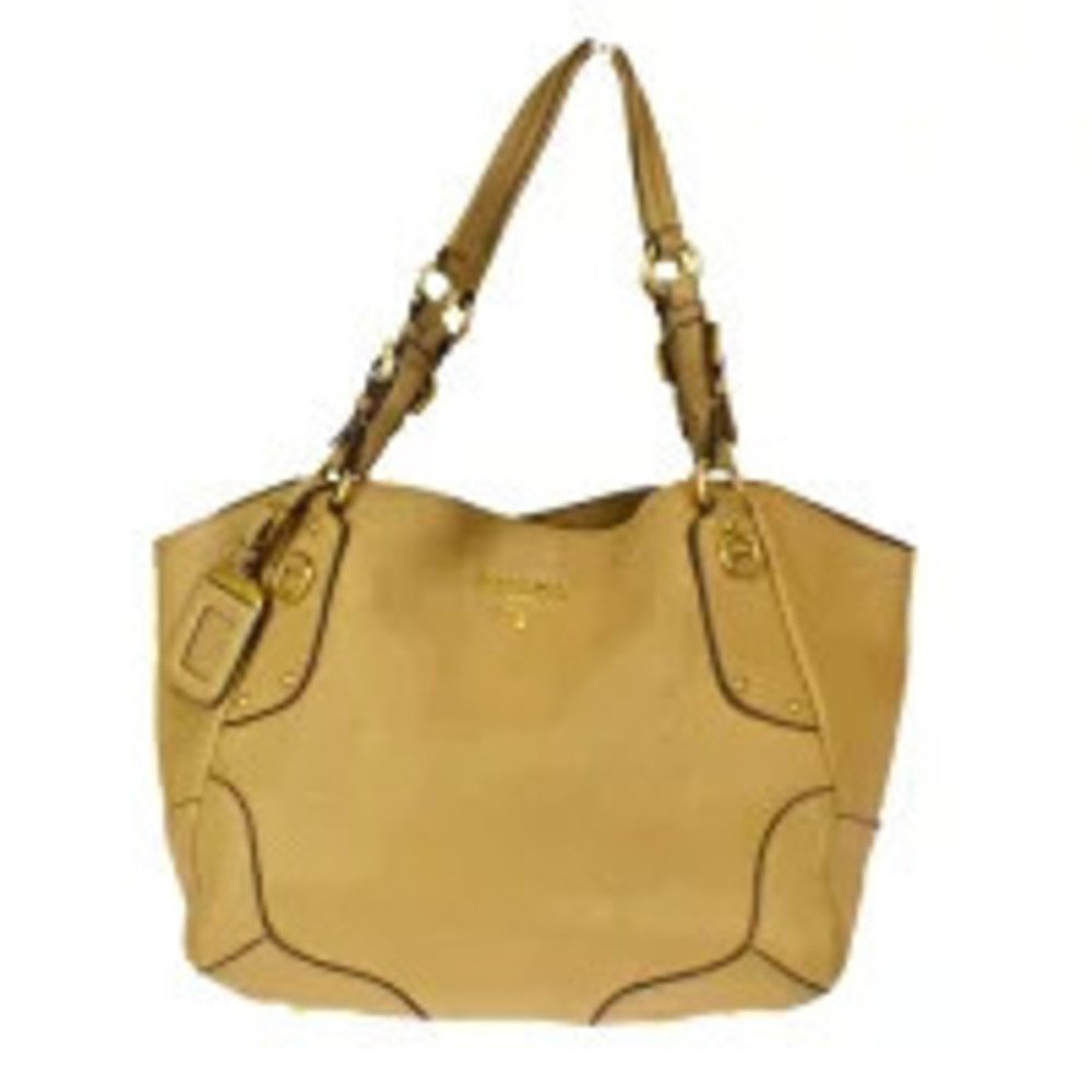 Prada Vitello Daino shoulder bag slouchy leather Brown